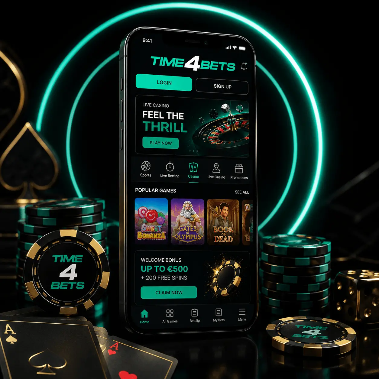 Time4Bets mobile app